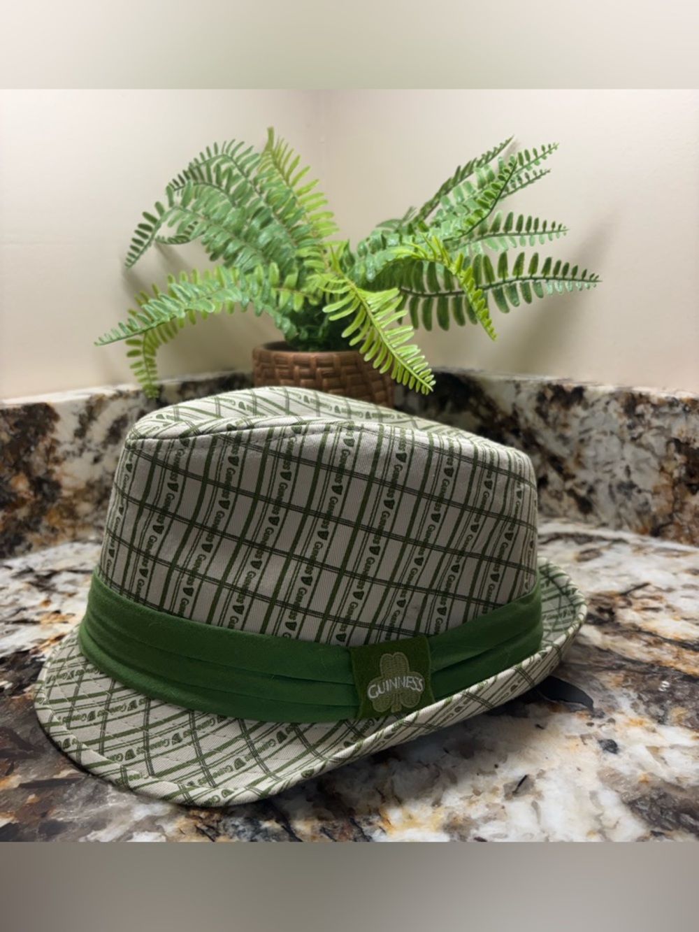 Guinness Olive Green Fedora Hat